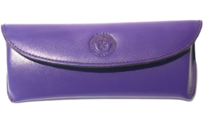 Custodia per occhiali in vera pelle , made in Italy.