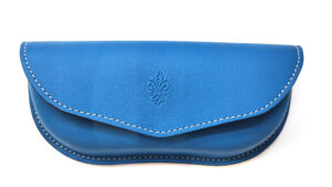 Genuine leather glasses case, large size