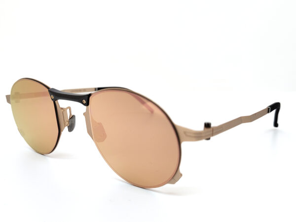 MOVITRA LEVITAS 04 rose gold - mirror gold lenses - immagine 2